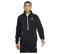 Nike CZ9876-010 M NSW MODERN HZ FLC TOP SNL Sweatshirt Mens Black/dk Smoke Grey/Ice Silver/(White) XS