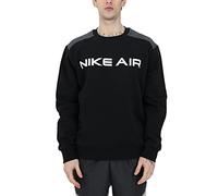 Nike DA0220-010 M NSW AIR FLC Crew Sweatshirt Mens Black/dk Smoke Grey/(White) L