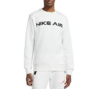 Nike DA0220-100 M NSW AIR FLC Crew Sweatshirt Mens White/Photon dust/(Black) M