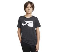 NIKE DA0282 B NK DF HBR SS TOP T-Shirt Boys Black/White M