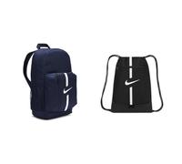 Nike DA2571-411 ACADEMY TEAM 21 Sports backpack Unisex MIDNIGHTNAVY/BLACK/WHITE Uni & DA5435-010 Academy Sports backpack Unisex Adult BLACK/BLACK/WHITE 1SIZE