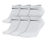 Nike Damen (6 Paar) Performance Cushion No Show Band Socken 6er Pack, weiß/schwarz, Large (36er