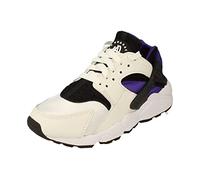 Nike Damen Air Huarache Sneaker, White/Black/Purpl, 35 EU