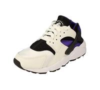 Nike Damen Air Huarache Sneaker, White/Black/Purpl, 36