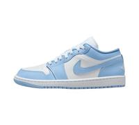 Nike Damen Air Jordan 1 Low-Top Schuhe, Weiß/Aluminium, 6.5