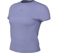 Nike Damen Chill Knit Mid Crop T-Shirt, Lilac Ice, L