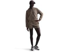 NIKE Damen Shirt Sportswear Chill Terry Loose Full-Zip French Terry (FN2415) S MINK BROWN/MINK BROWN