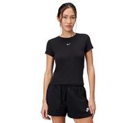 Nike Damen Chll KNT Md CRP T-Shirt, Black/White, M