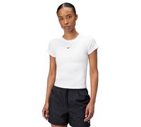 Nike Damen Chll KNT Md CRP T-Shirt, White/Black, XXL
