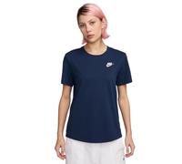 Nike Damen Club Ss T-Shirt, Midnight Navy, XL