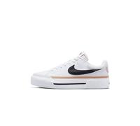 Nike Damen Court Legacy Lift Sneaker, White/Black-Hemp-Team ORANGE, 42 EU