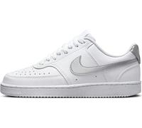 Nike Damen Court Vision Lo Nn Walking-Schuh, White/Metallic Silver-White, 41 EU