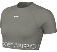 Nike Damen Dri-Fit Ss Crop Tt Gx T-Shirt, Light Army/Cargo Khaki/White, M