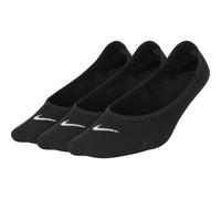 Nike Damen Everyday Lightweight Footie Socks (3 Pairs) M schwarz