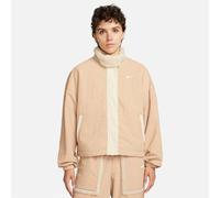 Nike Damen Fleecejacke Essential Woven Fleece-Lined Jacket DQ6846-200 S Hemp/Sanddrift/White