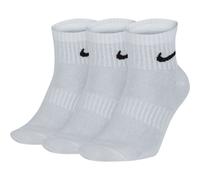 Nike Damen/Herren/Unisex Everyday Lightweight Training Ankle Socks (3 Pairs) L weiß