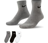 Nike Damen/Herren/Unisex Everyday Lightweight Training Ankle Socks (3 Pairs) S bunt