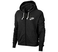 Nike Damen Hoodie mit Durchgehendem Reißverschluss Sportswear Gym Vintage, Black/Sail, S, CJ1694-010