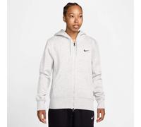 Nike Damen Kapuzenjacke Sportswear Phoenix Fleece HJ0995-051 M Birch Heather/Black