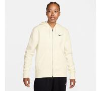 Nike Sportswear Phoenix Fleece Damen-Hoodie Mit Durchgehendem Reißverschluss, Sail/Black, HJ0995-133, M