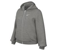 Nike Damen Kapuzenjacke Studio Fleece Medium Weight Hoodie IM8504-063 XL Dark Grey Heather/Sail