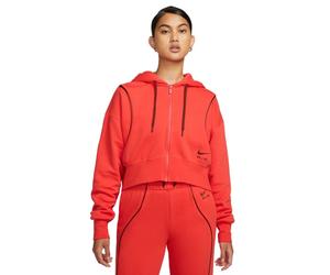 Nike Damen Kapuzenpullover Air Full- Zip Fleece DQ6579-696 L Lt Crimson/Oxen Brown