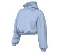 NIKE Sportswear Phoenix Fleece Oversize Cropped Henley Hoodie Damen 407 - hydrogen blue/sail M