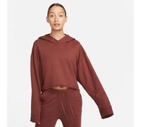 Nike Damen Kapuzenpullover Yoga Luxe Cropped DM6981-231 M Dark Pony/Iron Grey
