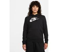 Kapuzensweatshirt NIKE SPORTSWEAR "Club Fleece Women's Logo Pullover Hoodie" Gr. S (34/36), schwarz-weiß (black, white) Damen Sweatshirts (35352207-S)