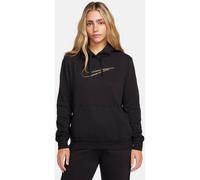 NIKE Damen Kapuzensweat W NSW PE CLB FLC SHINE OS PO (FB8763) XS BLACK