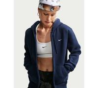 NIKE Damen Kapuzensweats lg.Arm Da Nike Studio Fleece aus mittelschwerem Material Damen-Hoodie mit durchgehendem Reißverschluss (IM8504) S Schwarz