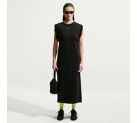 Shirtkleid NIKE SPORTSWEAR "W NSW NK CHLL FT DRESS", Damen, Gr. L, N-Gr, schwarz, sail, Obermaterial: 70% Baumwolle, 30% Polyester, Kleider Shirtkleid, für sportliche Anlässe, aus French Terry, sportl