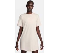 NIKE Damen Kleid W NSW ESSNTL SS DRESS TSHRT (DV7882) S LT OREWOOD BRN/SAIL