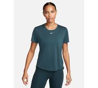 Nike Damen Kurzarm Oberteil W Nk One Df Ss Std Top, Deep Jungle/White, DD0638-328, L