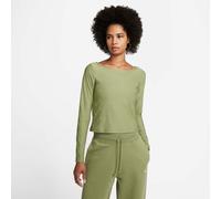 Nike Damen Langarmshirt Air Allover Print Long-Sleeve Top DQ6919-334 L Alligator/Medium Olive