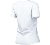 Nike Damen Legend Kurzarm-T-Shirt mit Rundhalsausschnitt, Weiss/opulenter Garten, Klein