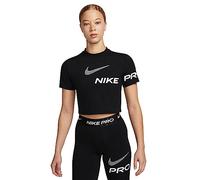 Nike Damen Np Df Grx Ss Crop Top T-Shirt, Schwarz/Weiß, XL