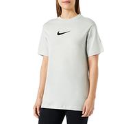 Nike Damen NSW Bf Ms T-Shirt, Light Silver/Black, XS