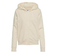 Nike Damen NSW Club FLC Fz Hoodie Std T-Shirt, Milk/Schwarz, S