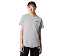 Nike Damen T-Shirt Sportswear Club Essentials DX7902-063 M DK Grey Heather