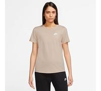 Nike Damen NSW Club T-Shirt, Sanddrift/White, S EU