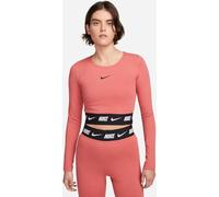 Nike Damen NSW Crop Tape Ls Top T-Shirt, Jugendliche/Schwarz, L