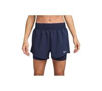 Nike Damen One Df Hr 3In 2N1 Shorts, Midnight Navy/Reflective Silv, XL