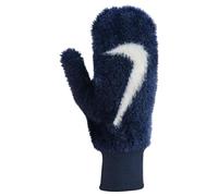 NIKE Damen Plush Knit Handschuhe Strickhandschuhe Winter Handschuhe warm weich, Midnight Navy/White, XS/S