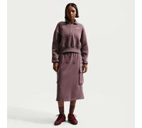 Nike Damen Pullover Oversize 1/2-Zip Phoenix FL. Sweatshirt DQ5767-502 S Tattoo/Sail