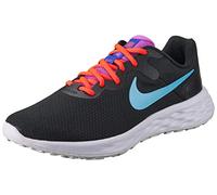 NIKE Damen Revolution 6 Next Nature Sneaker, Schwarz/baltisch blau-Bright Crimson, 40 EU