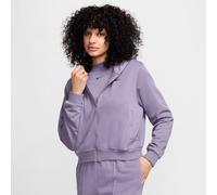 NIKE Damen Shirt Sportswear Chill Terry Loose Full-Zip French Terry (FN2415) S DAYBREAK/BLACK