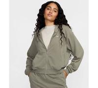 NIKE Damen Shirt Sportswear Chill Terry Loose Full-Zip French Terry (FN2415) XL LIGHT ARMY/SAIL