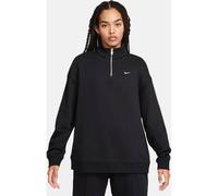 NIKE Damen Shirt Sportswear Oversized 1/4-Zip Fleece (FZ4633) L BLACK/SAIL