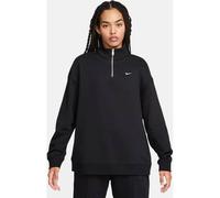 NIKE Damen Shirt Sportswear Oversized 1/4-Zip Fleece (FZ4633) XL BLACK/SAIL